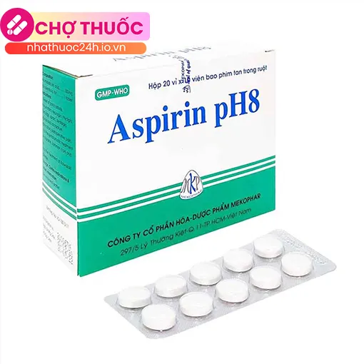 Aspirin pH8 Mekophar (Hộp 200 viên)