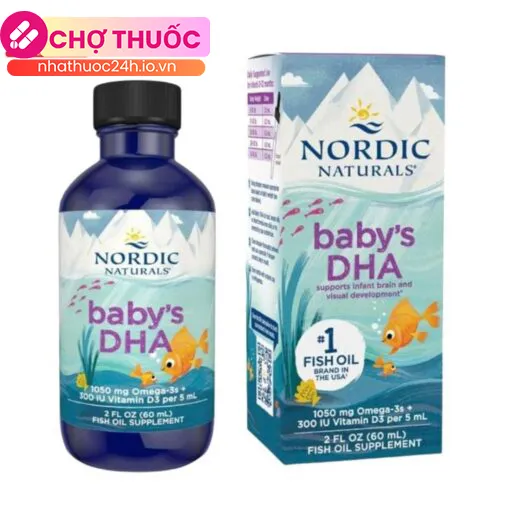 Baby’s DHA Omega-3 With Vitamin D3 Nordic Naturals 60ml