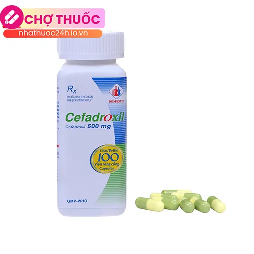 Cefadroxil 500mg Domesco (Xanh - Vàng)