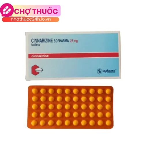 Cinnarizine Sopharma 25mg tablet