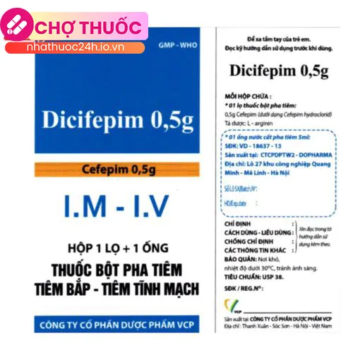 Dicifepim 0,5g