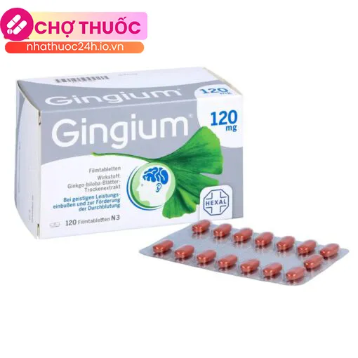 Gingium 120mg Hộp 120 Viên