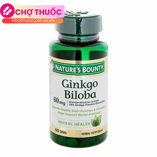 Ginkgo Biloba 60mg Nature's Bounty (60 viên)