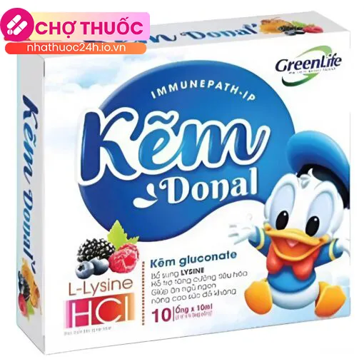 Kẽm Donal Greenlife (Hộp 20 ống)