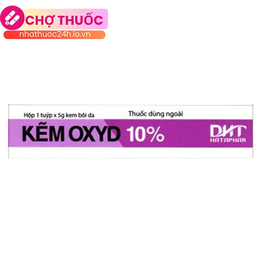 Kẽm Oxyd 10% Hataphar 5g