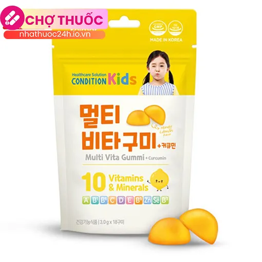 Kẹo dẻo dinh dưỡng Condition Kids Multi Vita Gummi + Curcumin