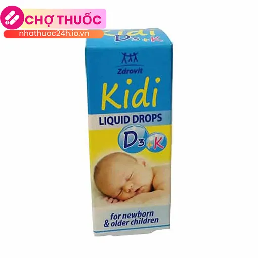 Kidi Liquid Drops D3 + K