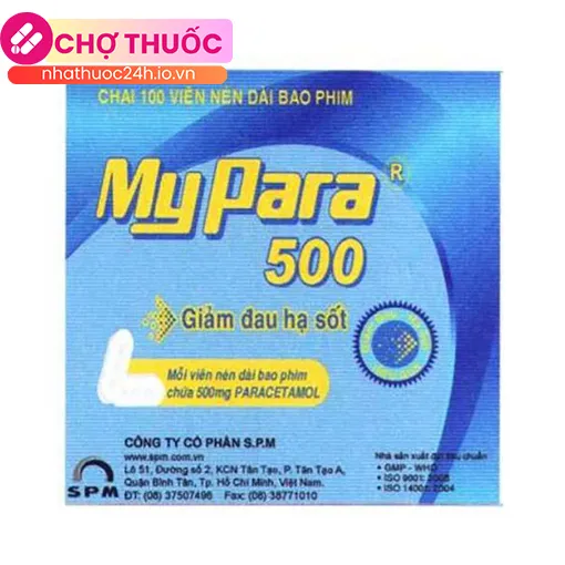 MyPara 500 (Lọ 100 viên)