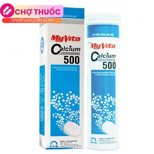 MyVita Calcium 500 (tuýp 20 viên)
