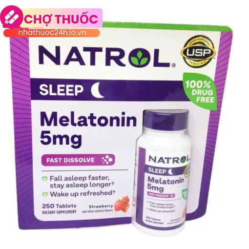 Natrol Melatonin 5mg (Lọ 250 viên)