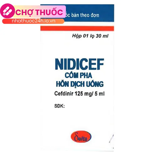 Nidicef cốm pha hỗn dịch uống