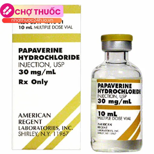Papaverine Hydrochloride 30mg/ml American Regent