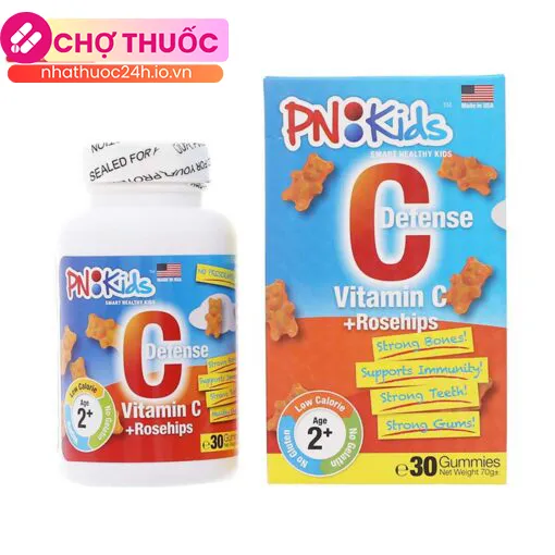 PNKids Defense C Vitamin C + Rosehips 30 viên