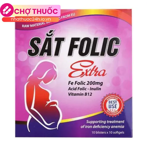 Sắt Folic Extra (Hộp 100 viên)