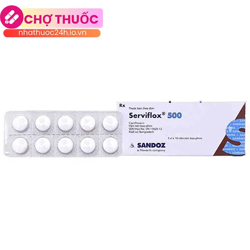 Serviflox 500 (Hộp 30 viên)