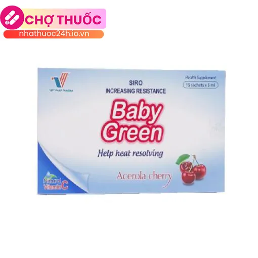Siro Baby Green (Hộp 15 ống)