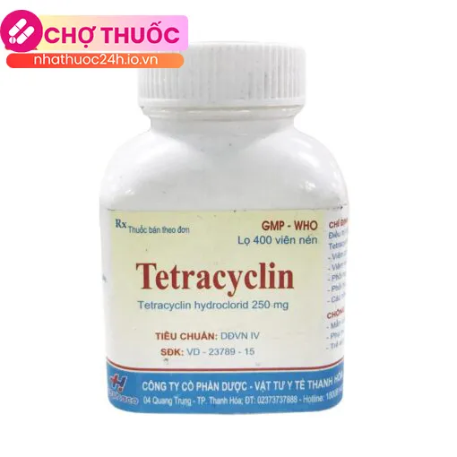 Tetracyclin 250mg Thephaco (Lọ 400 viên)