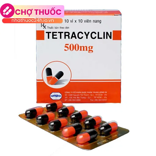 Tetracyclin 500mg TW25 (10 vỉ x 10 viên)