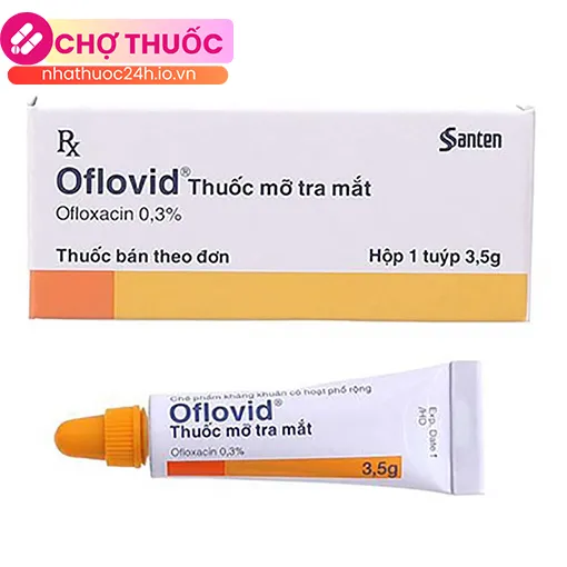Thuốc mỡ tra mắt Oflovid