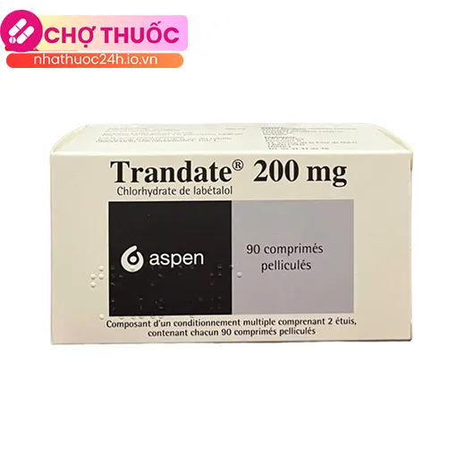 Trandate 200mg (hộp 90 viên)