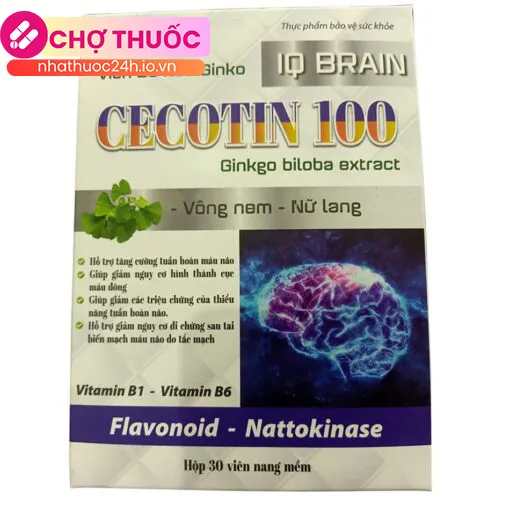 Viên bổ não Ginko IQ BRAIN Cecotin 100