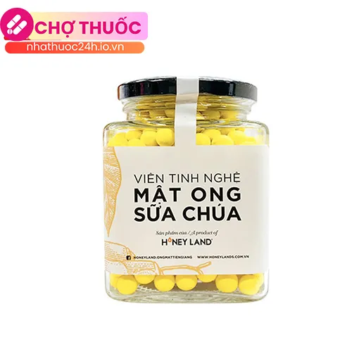 Viên tinh nghệ mật ong sữa chúa Honey Land 120g
