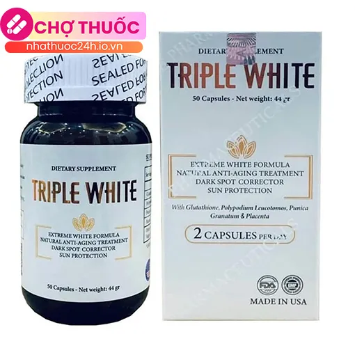 Viên uống trắng da Triple White