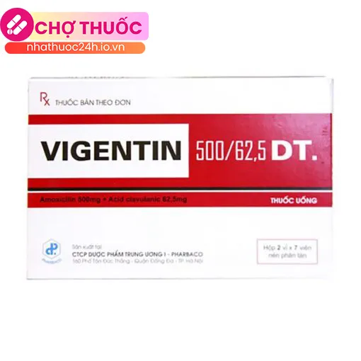 Vigentin 500/62,5 DT.