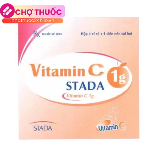 Vitamin C Stada 1g (Hộp 16 viên)