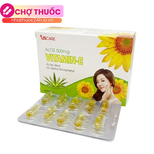 Vitamin E Lô Hội Aloe Vera 500mg