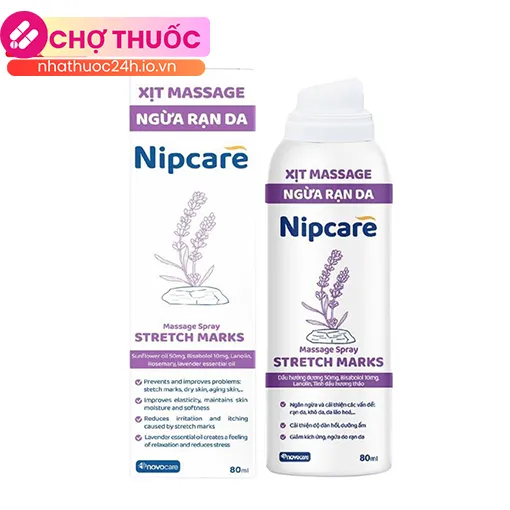 Xịt massage ngừa rạn da Nipcare