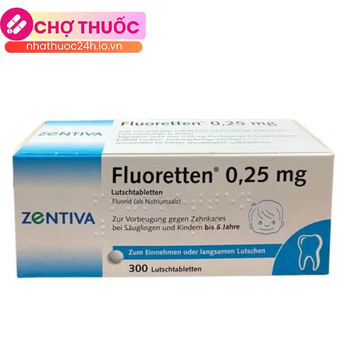 Zentiva Fluoretten 0,25mg