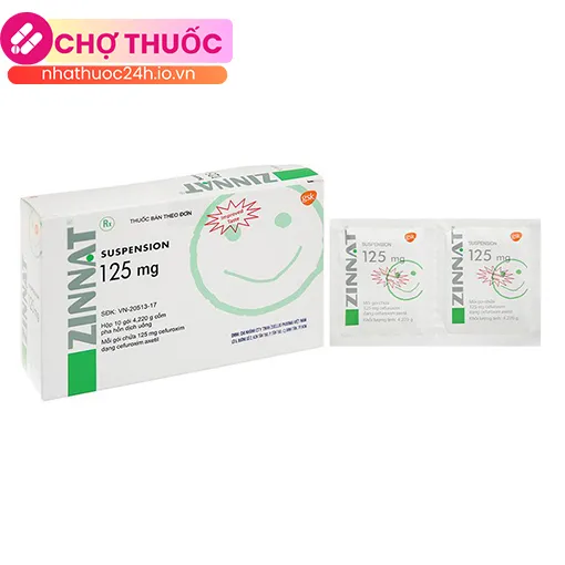 Zinnat Suspension 125mg (gói)